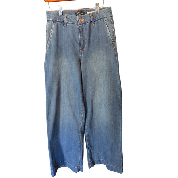 BCBGeneration High Rise Trouser Jeans 9/29 Womens Wide Leg Mid Rise Pockets - Picture 1 of 5